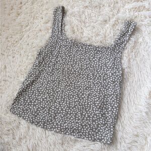 3/$20 Old Navy Green and White Patterned Tank Top